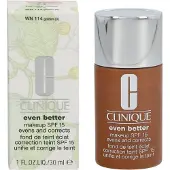 Clinique - Even Better Makeup Foundation Spf 15 - 24u Langhoudend & Waterproof - Vermindert Pigmentatie WN 114 Golden