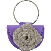 Faina Handtas grijs / violetblauw / transparant