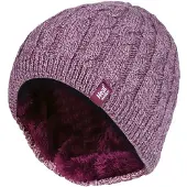 Heat Holder - Fleece gevoerde Alesund-hoed voor dames - Roos