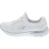 SKECHERS Slip-on 'Summits' zilvergrijs / wit