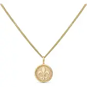 Orolino Halskette Gold 375 mit Lilien-Motiv 42/45cm lang