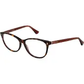 WEB EYEWEAR Kattenoog bril - - 56/14/140 - Havana - Acetaat - Volledige monturen - Transparant - Casual - Dames