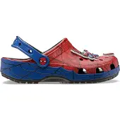 Crocs Clogs 'SpidermanWeb' nachtblauw / saffier / vuurrood / wit