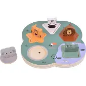 Small Foot - Houten 3D Dierengeluiden Puzzel Safari