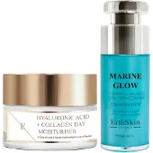 Erth Skin London Marine Glow Serum & Hyaluronzuur Dagcrèmeset 80 ml