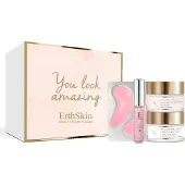 Erth Skin London Glow Lip + Oogkussentjes + Nachtcrème + Dagcrème (Universele set) 1 St