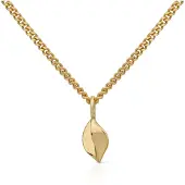 Orolino Halskette Gold 585 mit Blatt-Motiv 42/45cm lang