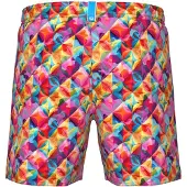 Arena Zwemshorts 'WATER PRINTS BEACH BOXER AO' navy / aqua / geel / pink