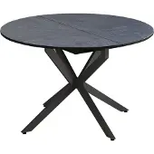 Vicco Eettafel Loyd, Antraciet/Zwart, 120-160 x 120 cm Uitschuifbaar