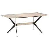vidaXL Eettafel 180x90x76 cm massief mangohout