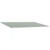 vidaXL Vervangingsdoek voor zonnescherm Groen en Wit 500 × 350 cm