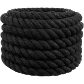 vidaXL Katoenen Touw 40 mm 5 m Zwart 100% katoen