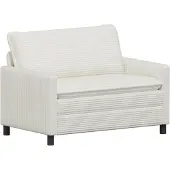 vidaXL Bankstel 2 st Crèmekleurig Polyester