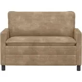 vidaXL Bank Taupe 126 x 81 x 87,5 cm Polyester