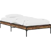 vidaXL Bedframe Oud hout 80 x 200 cm Bewerkt hout