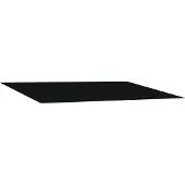 vidaXL Vervangingsdoek voor zonnescherm Zwart 350 x 250 cm Polyester