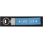 Depesche sleutelhanger cadeau voor papa - vilt en metaal, blauw.