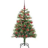vidaXL Kunstkerstboom Groen 150 cm PVC en Metalen