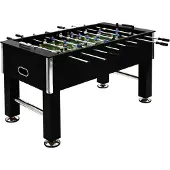 Syfax Voetbaltafel 60 kg 140x74,5x87,5 cm staal zwart