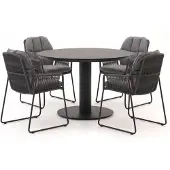 Tierra Outdoor + 10% kassakorting | Rivera/La Fonte ø120cm dining tuinset 5-delig