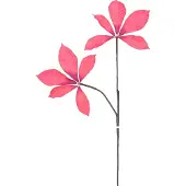 Easyplants | Kunsttak Kastanjeblad 63 cm rood | Zijde | Nepbloemen | rood | Onderhoudsvrij | Kant-en-klaar