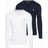 OMBRE Shirt blauw / wit