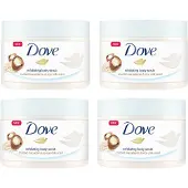 Dove Body Scrub Macadamia & Rice Milk - 4x225ml - Voordeelverpakking
