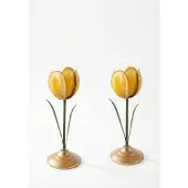 Pip studio - kandelaren - 21cm - geel - set van 2
