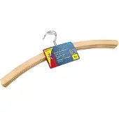 Peggy Perfect Houten kledinghangers zonder stang, naturel, set van 3