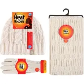 Heat Holder Dames Gebreide Muts Handschoen & Sjaal Set - Room