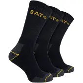 CAT CREW 3-PACK Heren Boot Sokken Zwart