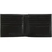 Momo Design Herenportemonnee, echt leer, zwart. Compact en stijlvol