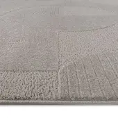 Muratap Vivant japandi abstract rond vloerkleed laagpolig beige- 200 cm rond