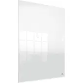 Nobo Draagbaar, Droog Uitwisbaar Mini Whiteboard voor Bureau of aan de Muur - 600 x 450 Millimeter - Inclusief Whiteboard Marker En Montage Pads - Transparant Acryl
