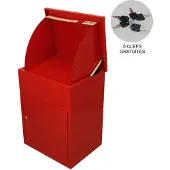 MonsterShop Pakketbrievenbus - Afsluitbaar - Anti-diefstal - Rood