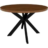 Lizzely Garden & Living Eettafel rond melamine 120cm Sanne bruin ronde tafel