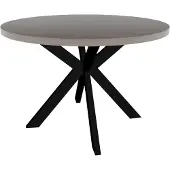 Lizzely Garden & Living Eettafel rond melamine 120cm Sanne grijs ronde tafel
