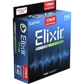 Elixir 16571 Optiweb 9-42 3-Pack Snaren voor elektrische gitaar