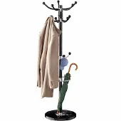 Casaria Kledingrek Zwart met marmeren voet 173cm