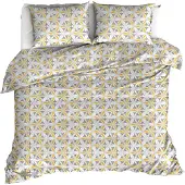 MOODIT Dekbedovertrek Odil Delta Steel Grey-240 x 200 / 220 cm | Lits-Jumeaux