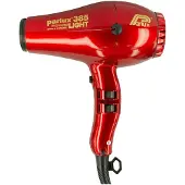 Parlux Föhn - 385 Power Light Ionic &amp; Ceramic - Luchtstroom 79 m/h - Rood