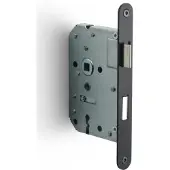 Formani Basics LBLA-N56 klavier/sleutel deurslot afgerond - PVD mat zwart/PVD gunmetal