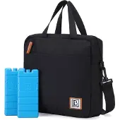 Brisby 4 Laags Geïsoleerde Koeltas - Lunchtas 7 liter - Zwart