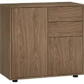 En.casa Commode Paarl 74x79x36 cm walnootkleurig []