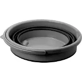 Brunner Drum 10 Opvouwbare Campingemmer - Zwart/Grijs - 10L - Lichtgewicht - Ruimtebesparend - Voor Water, Afwas of Opslag - Hitte- en Vorstbestendig