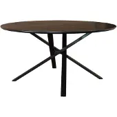 Lizzely Garden & Living Eettafel rond Ronsi Antoinette zwart 150cm ronde tafel
