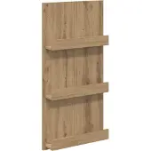 vidaXL Tijdschriftenrek Artisan Eiken 51 x 11 x 102 cm Bewerkt hout