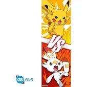 Abystyle Pokemon Door Poster - Pikachu and Scorbunny - 53x158 cm