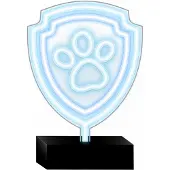 TelForceOne Neon LED-lamp met voetstuk, Paw Patrol - Chase, OW-120246