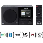 Imperial DABMAN120BK DAB+/FM radio met Bluetooth en USB – zwarte houten behuizing